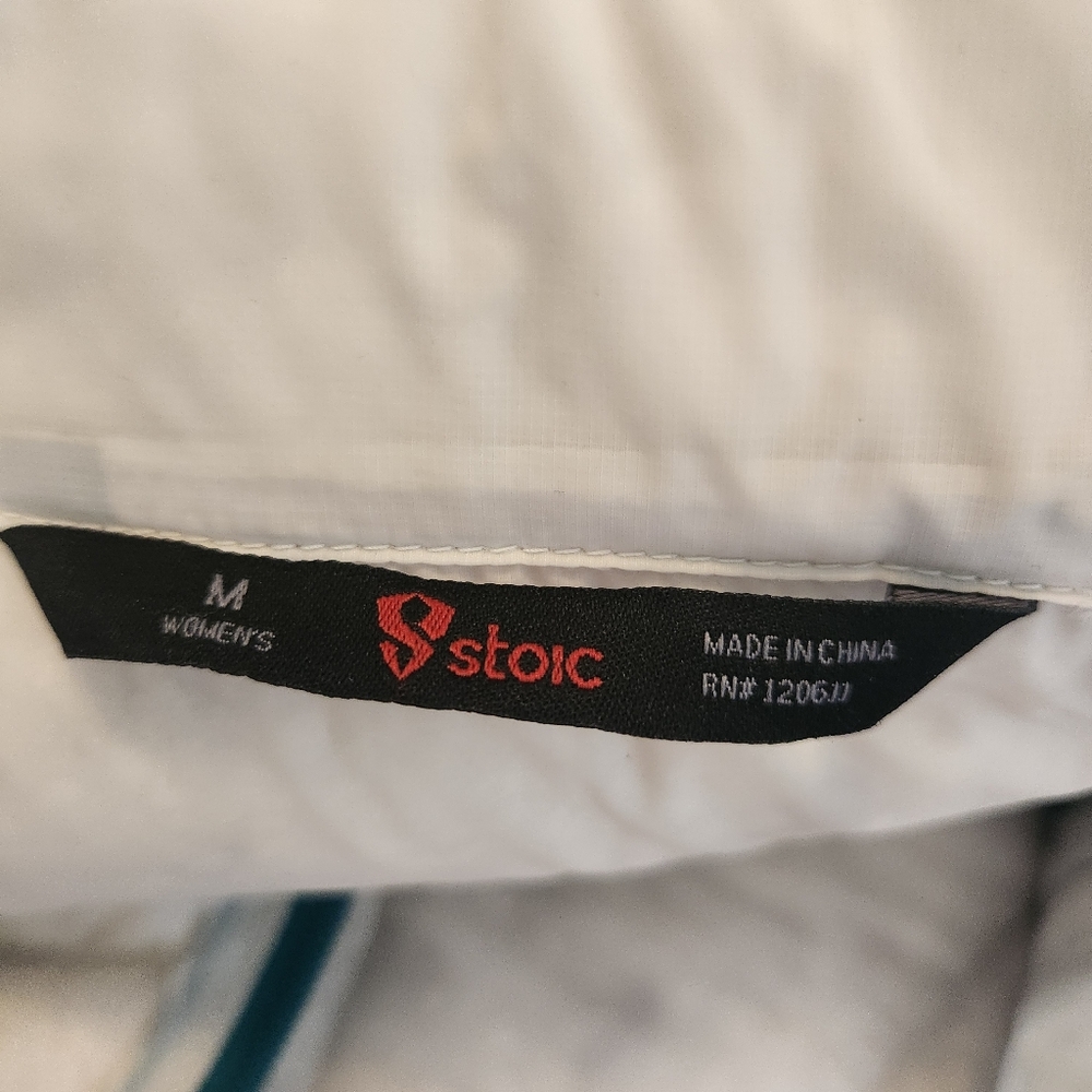 Stoic White Down Jacket, Size Medium - image 3
